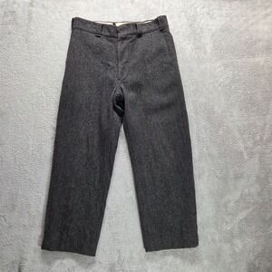 Vintage LL Bean Hunting Pants Mens 33X28 Straight Cuffed Leg Tweed Outdoor